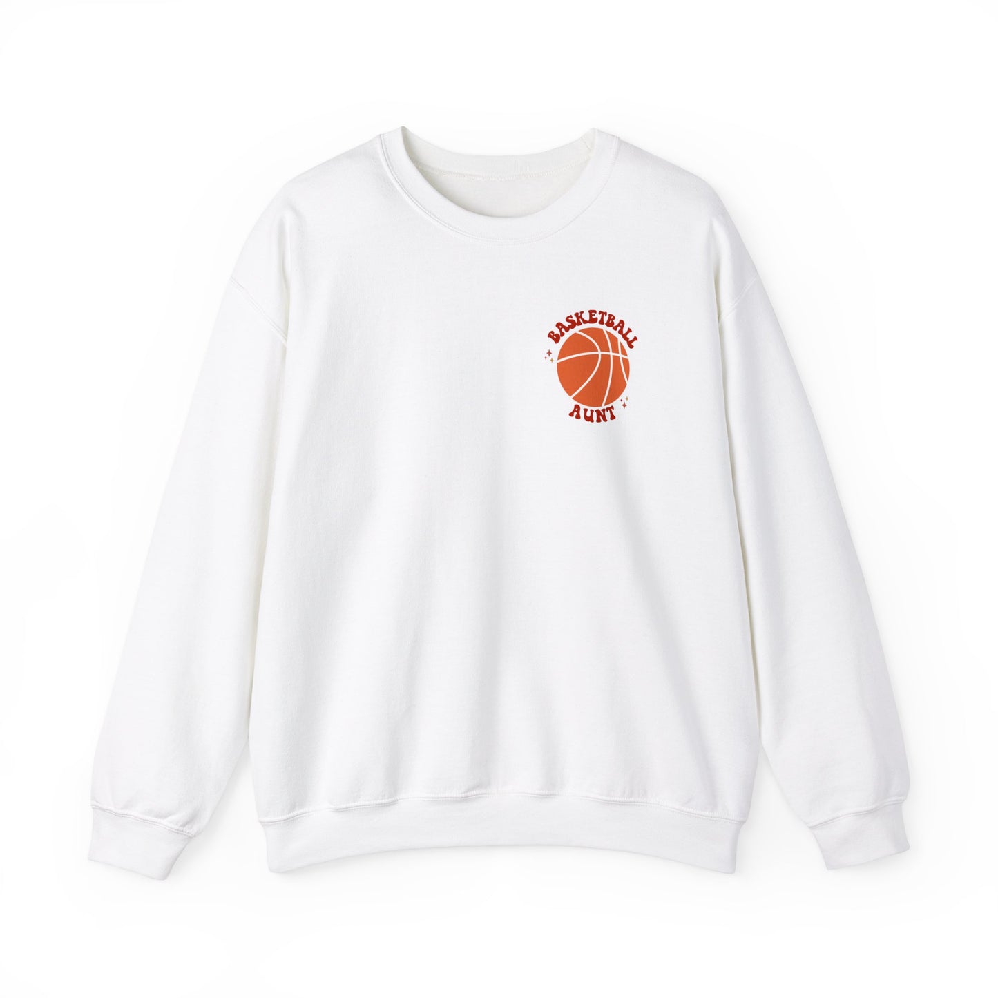 In My Basketball Aunt Era Shirt, Aunt Basketball Sweatshirt - Great Aunt Gift - shown in white