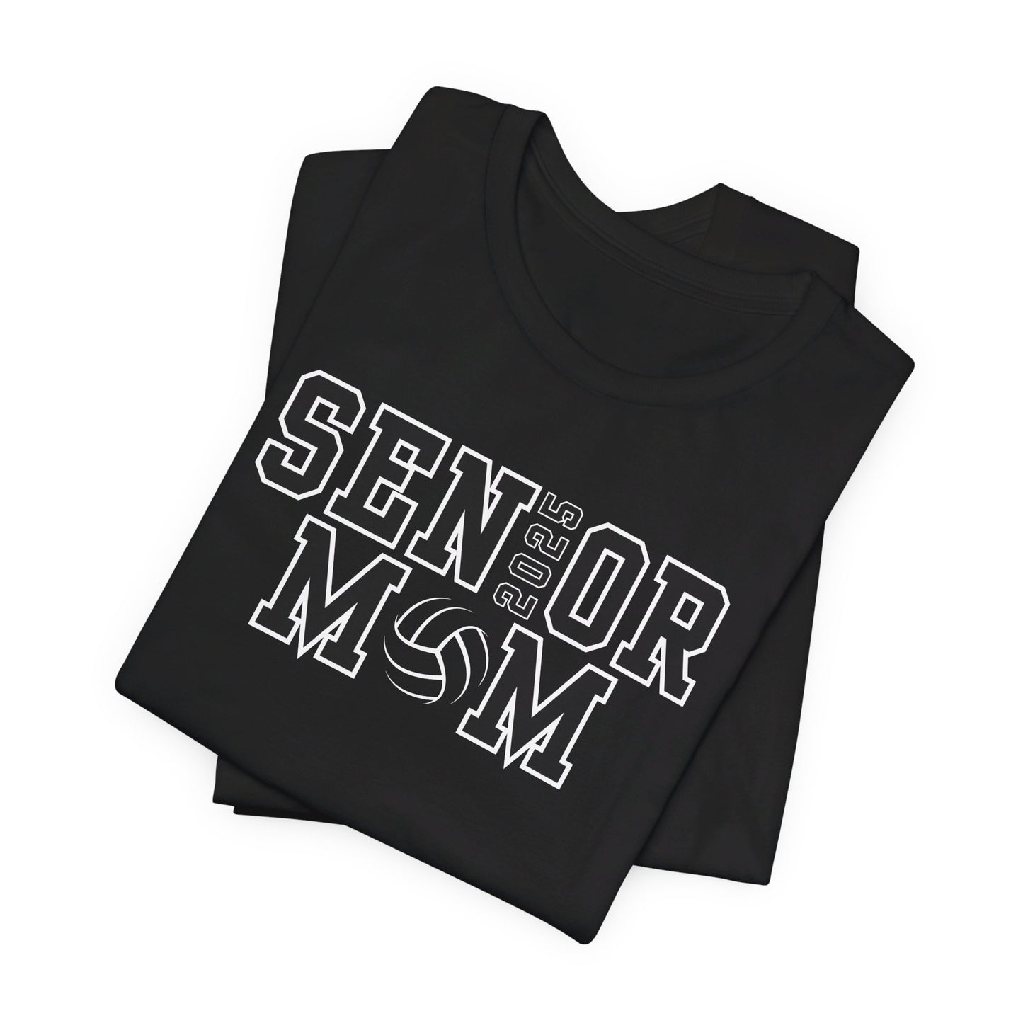 Custom Senior Volleyball Mom Shirt Name on Sleeve Volleyball Shirt Volleyball Dad Shirt Volleyball Gifts Matching Shirts Volleyball tshirt Volleyball Mom and Dad Shirts Volleyball tshirt family shown in black