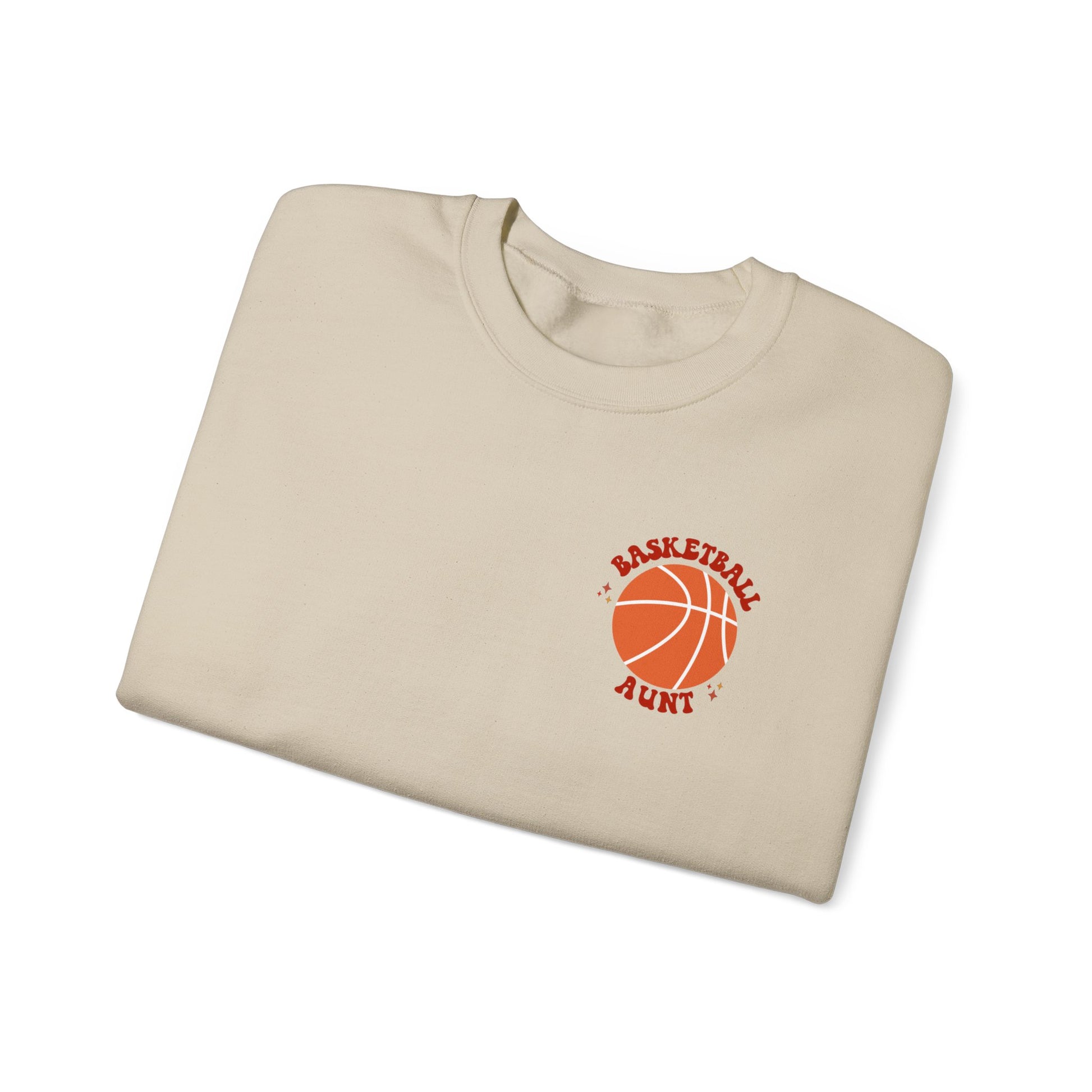 In My Basketball Aunt Era Shirt, Aunt Basketball Sweatshirt - Great Aunt Gift - shown in sand