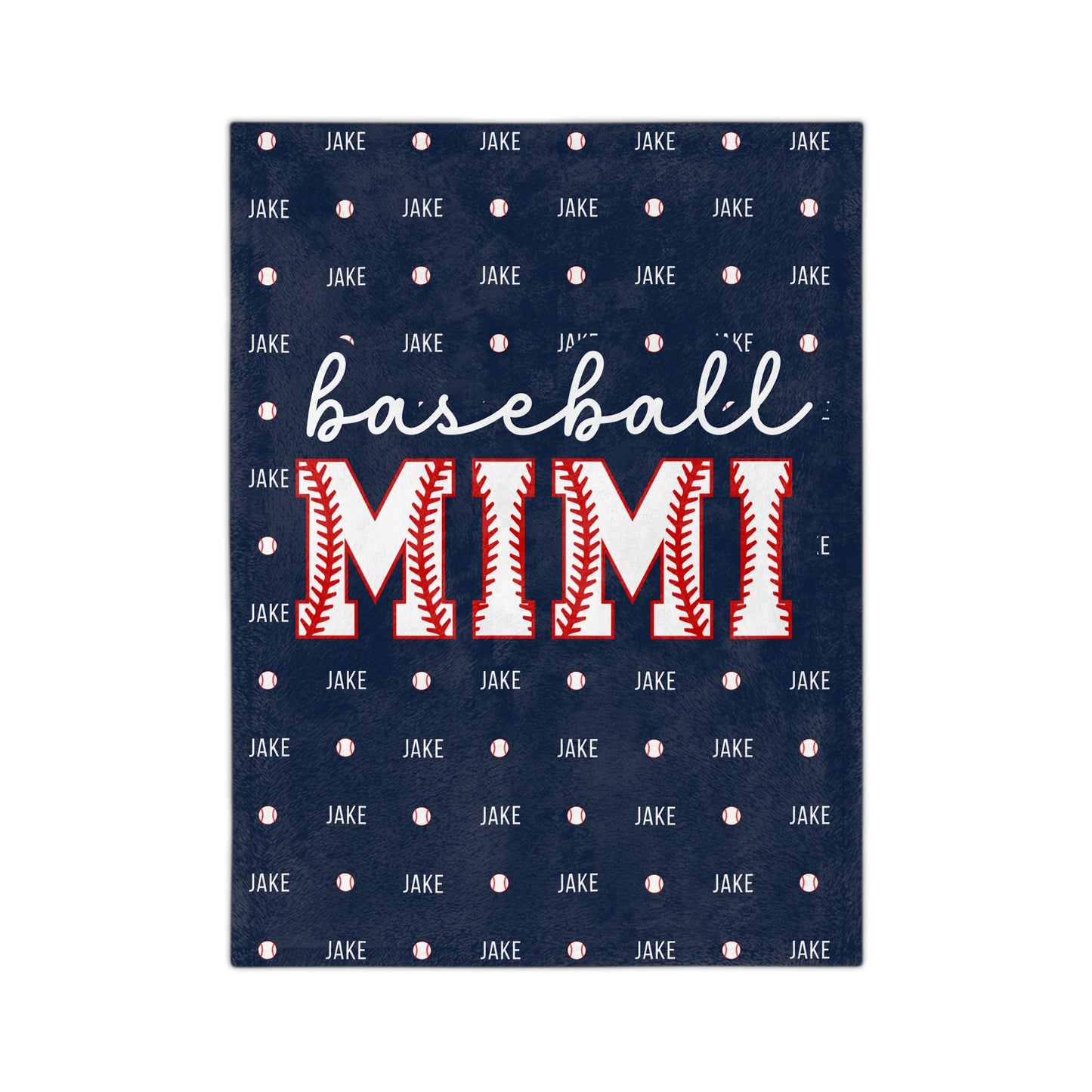 Baseball Mimi Blanket Custom Baseball Blanket for Grandma Gift