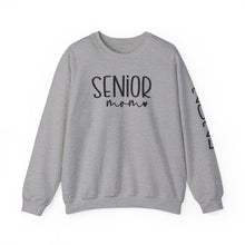 Load image into Gallery viewer, Senior Mom Sweatshirt, Senior Mom Shirt, Custom Sleeve Class of 2024, Senior Mom 2024 Graduation Shirt, Senior Mom Squad, Senior 2024 shown in sport grey
