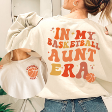 Load image into Gallery viewer, In My Basketball Aunt Era Shirt, Aunt Basketball Sweatshirt - Great Aunt Gift - shown in sand
