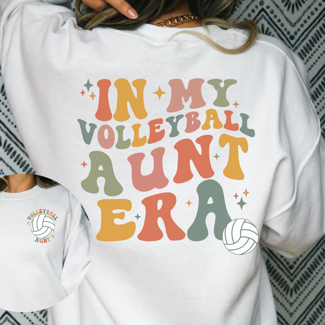 In My Volleyball Aunt Era Shirt, Sweatshirt Volleyball Aunt Shirt, In My Auntie Era Shirt, Auntie Shirt, Best Aunt Gifts, Aunt Sweatshirt, Gift from Niece, Gift from Nephew