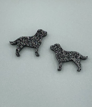 Load image into Gallery viewer, Labrador Mom Earrings - Black Labrador Earrings - Black Lab
