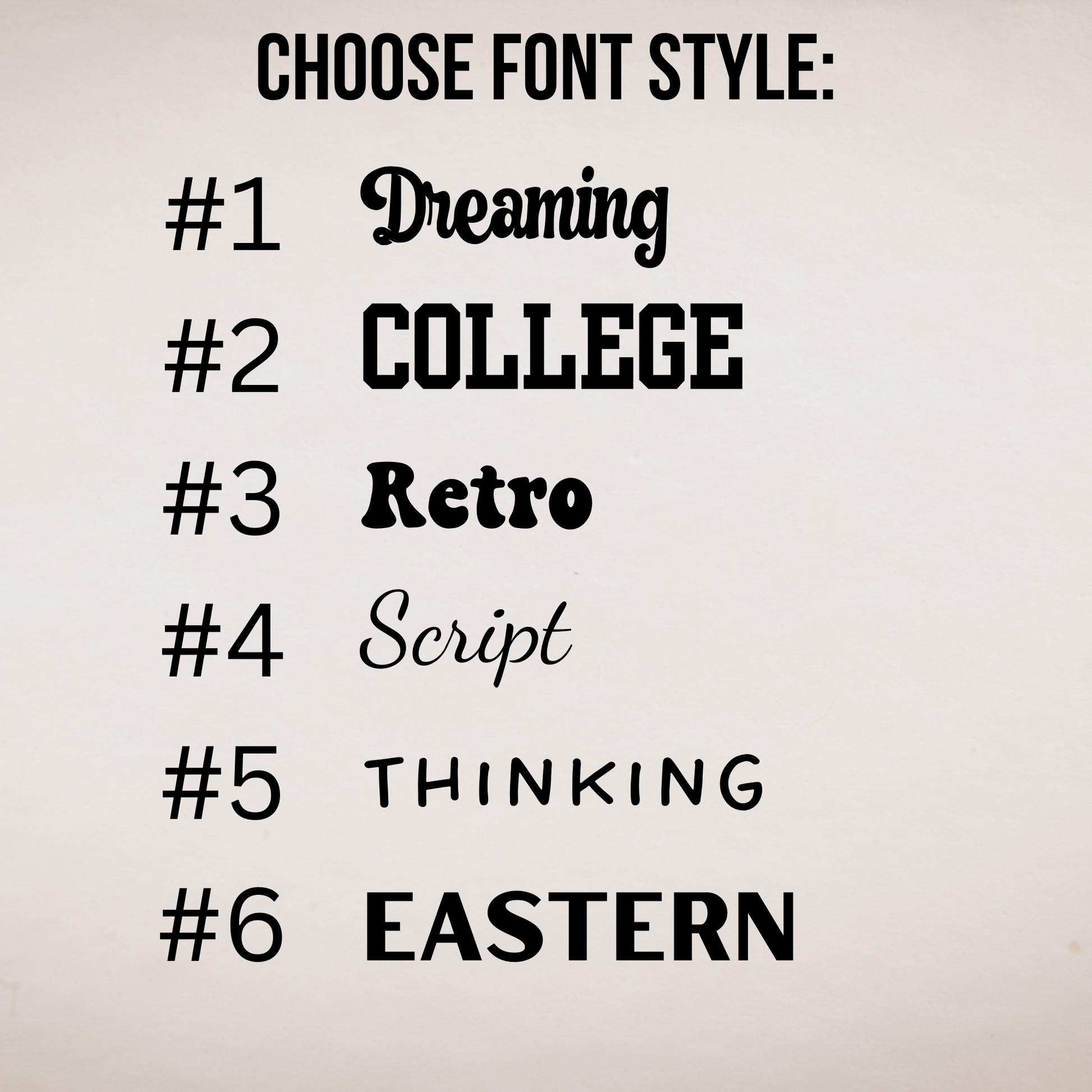 blanket font choices