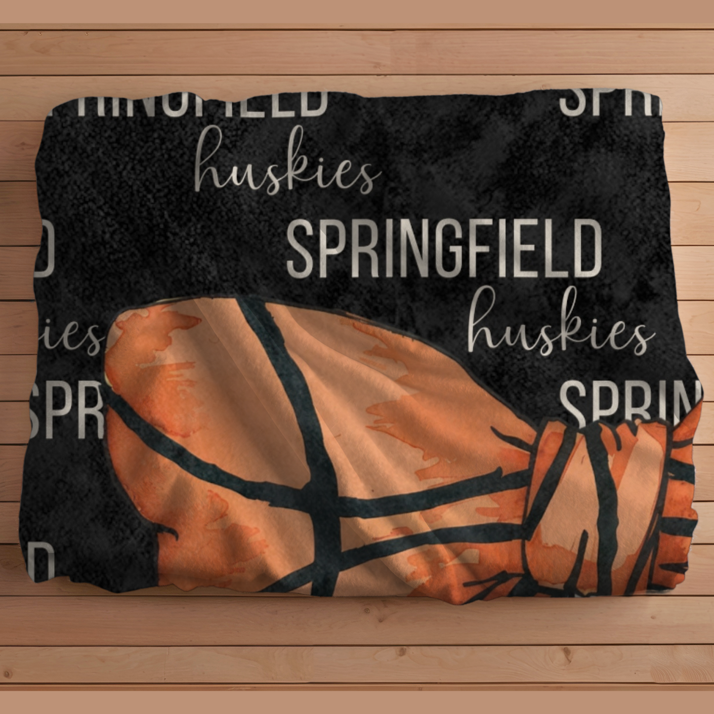 Personalized Basketball Blanket Custom Basketball Team Gift Coquette Bow Blanket with Personalized Team Name