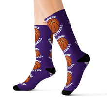 Load image into Gallery viewer, Custom Basketball Socks, Basketball Team Gift, Custom Socks, Basketball Team Socks, Basketball Gift, Personalized Socks, Sports Socks
