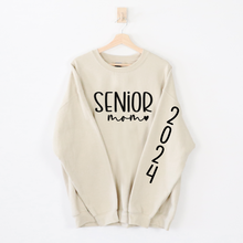 Load image into Gallery viewer, Senior Mom Sweatshirt, Senior Mom Shirt, Custom Sleeve Class of 2024, Senior Mom 2024 Graduation Shirt, Senior Mom Squad, Senior 2024
