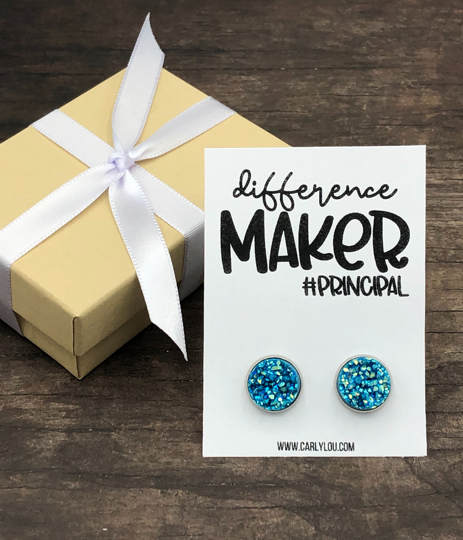 gift for principal, principal earrings