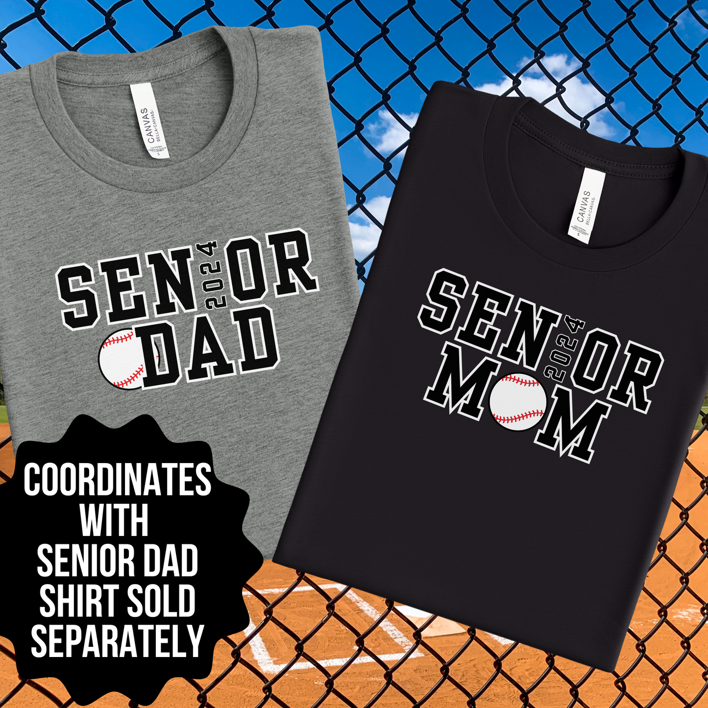 2024 Senior Baseball Mom Shirt