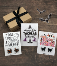 Load image into Gallery viewer, Halloween Teacher Earrings - One Spooktacular Teacher Witch Earrings
