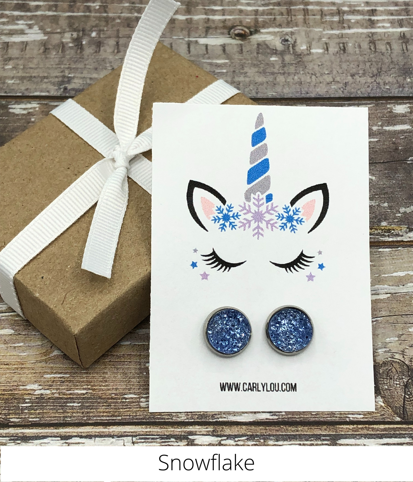 Christmas Unicorn Earrings