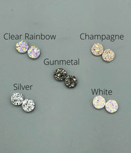 Load image into Gallery viewer, 10mm Druzy Earring Color Choices
