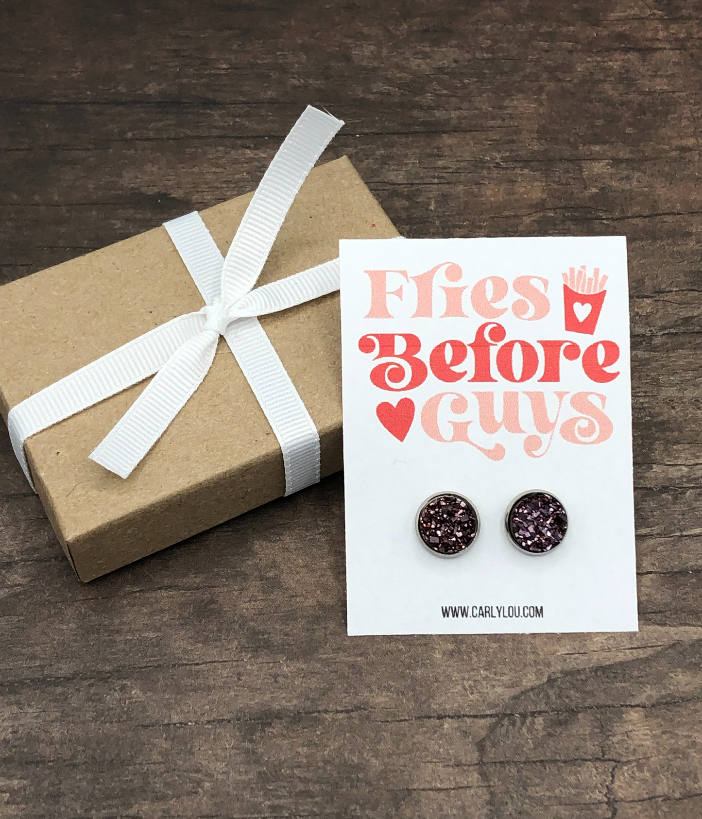 Galentines Earring Gift - Fries Before Guys