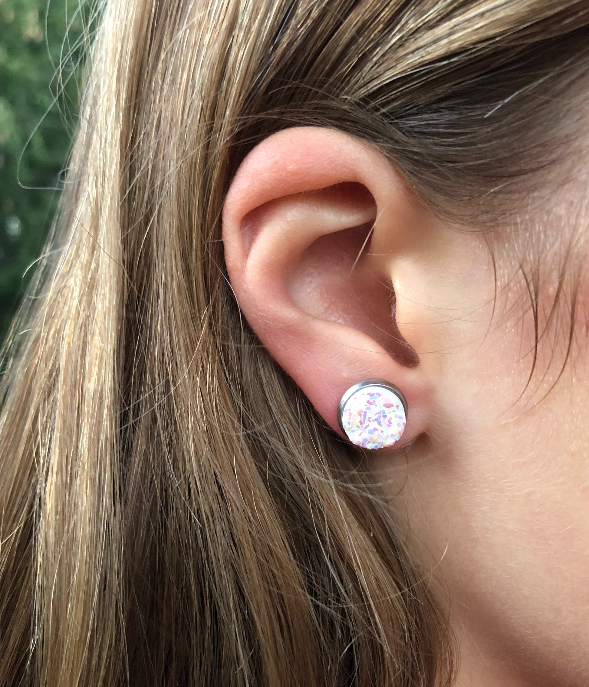 10mm Druzy Earring Color Choices
