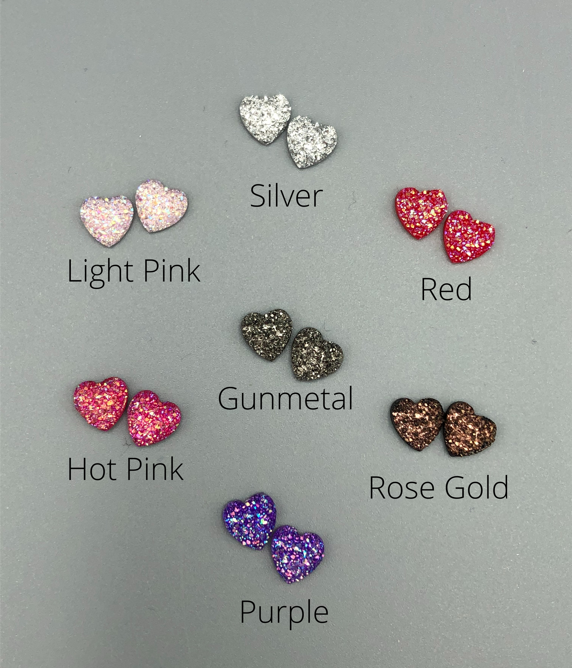 Valentine Earrings - Leopard Heart - heart earring choices