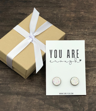 Load image into Gallery viewer, You Are Enough Inspirational Earrings
