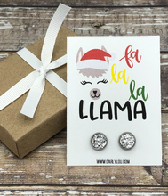 Load image into Gallery viewer, Christmas Llama Earrings
