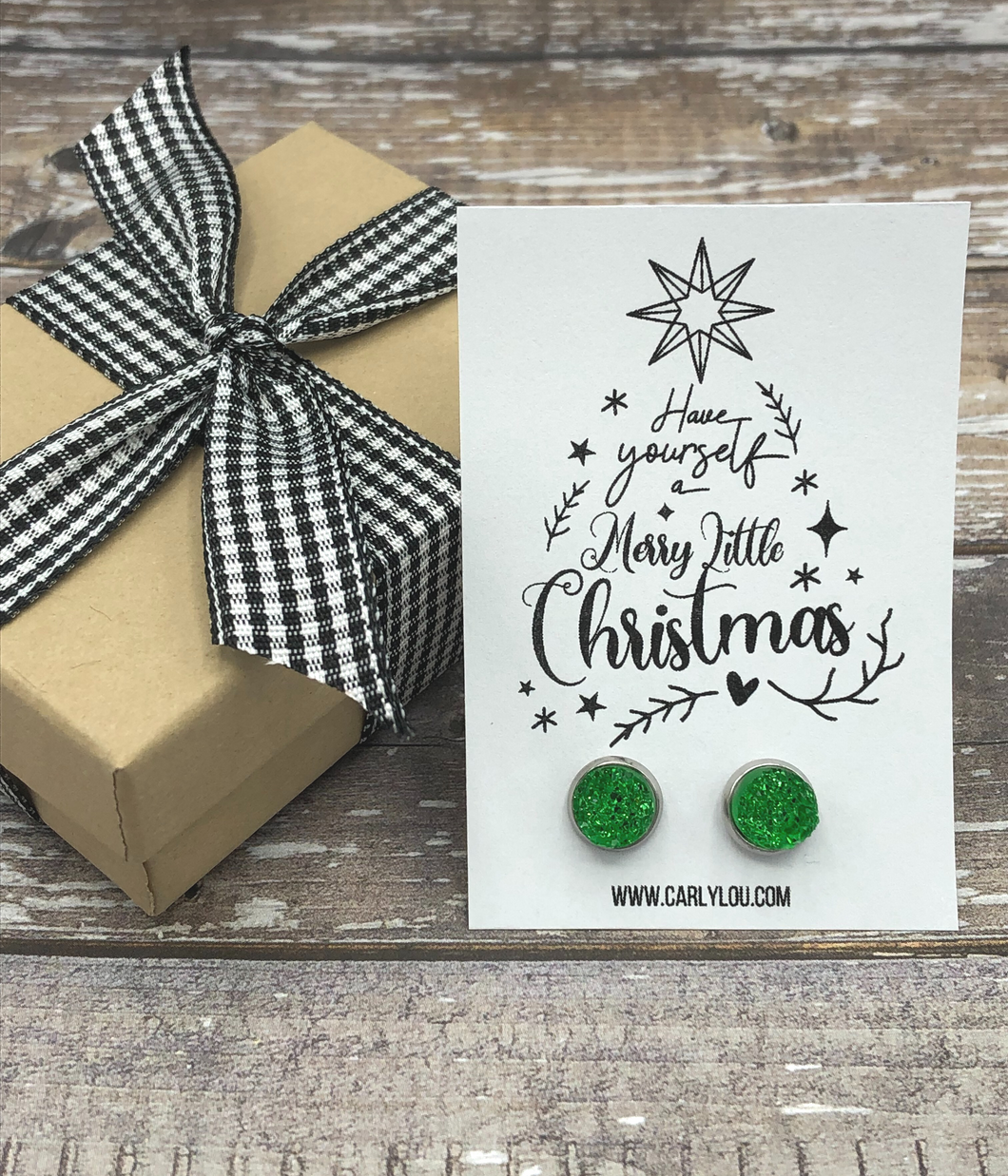 Farmhouse Christmas Earrings: Have Yourself a Merry Little Christmas