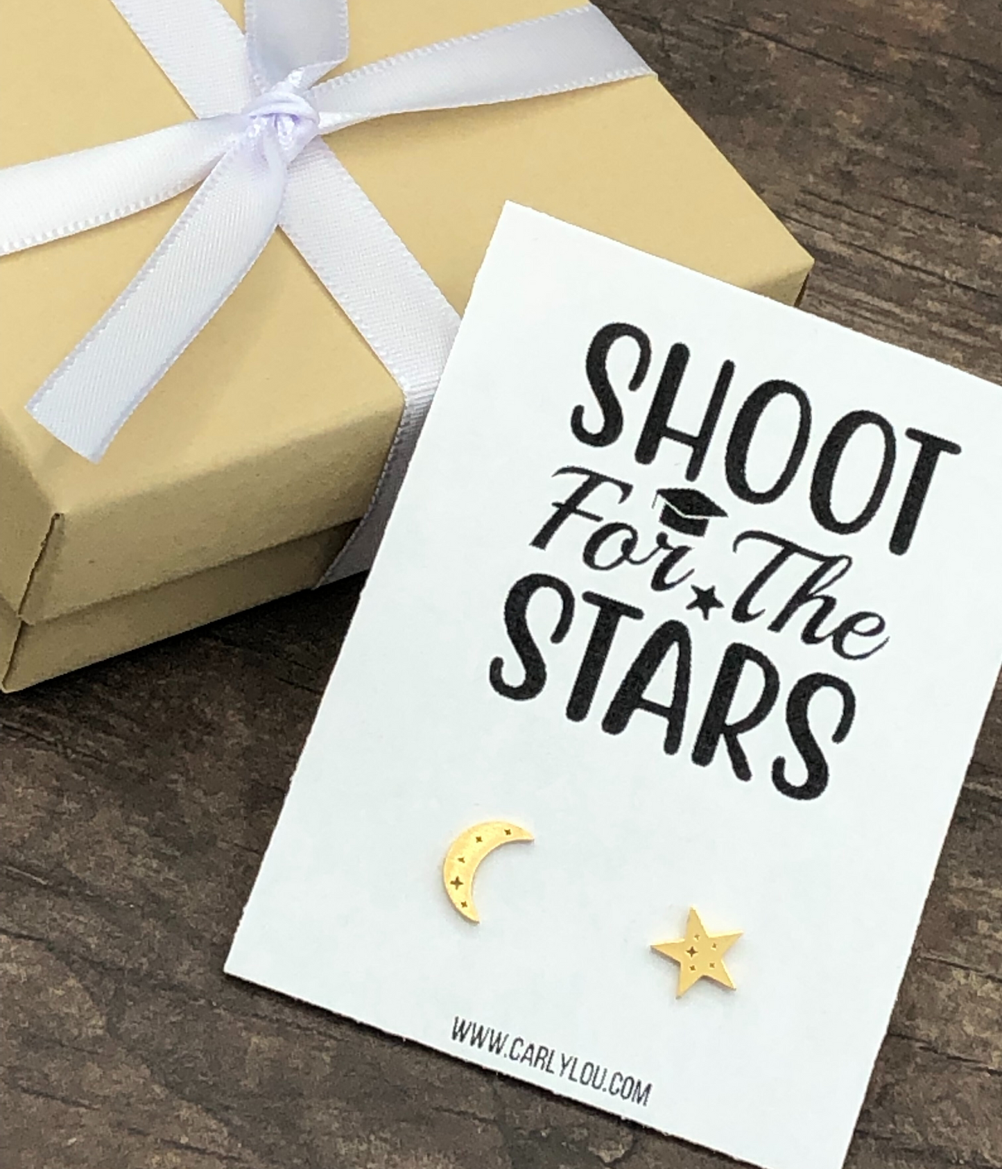 Shoot for the Stars Graduation Earrings