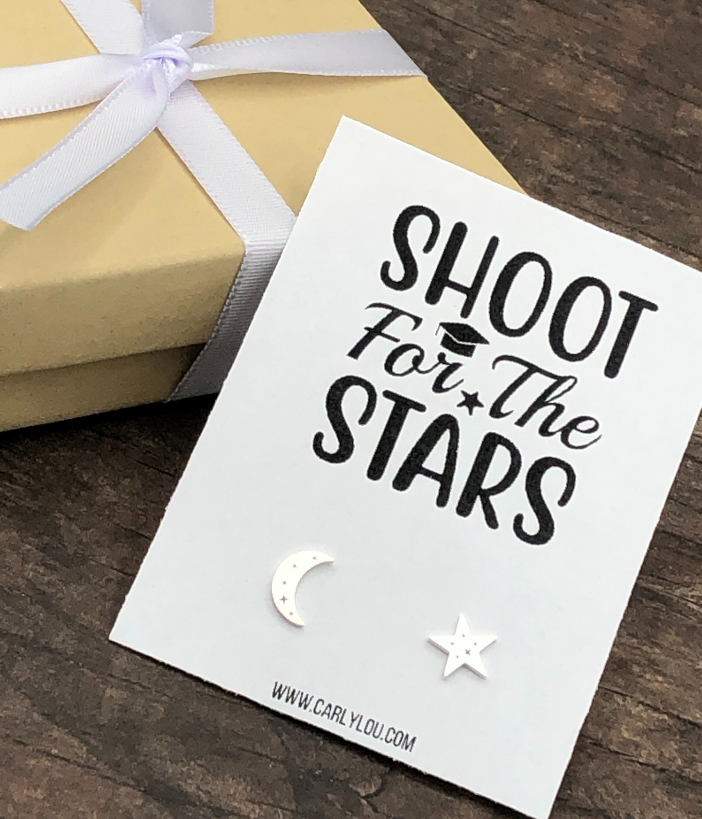 Shoot for the Stars Graduation Earrings