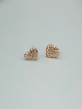 Load image into Gallery viewer, Rose Gold Stainless Steel Heart Earrings
