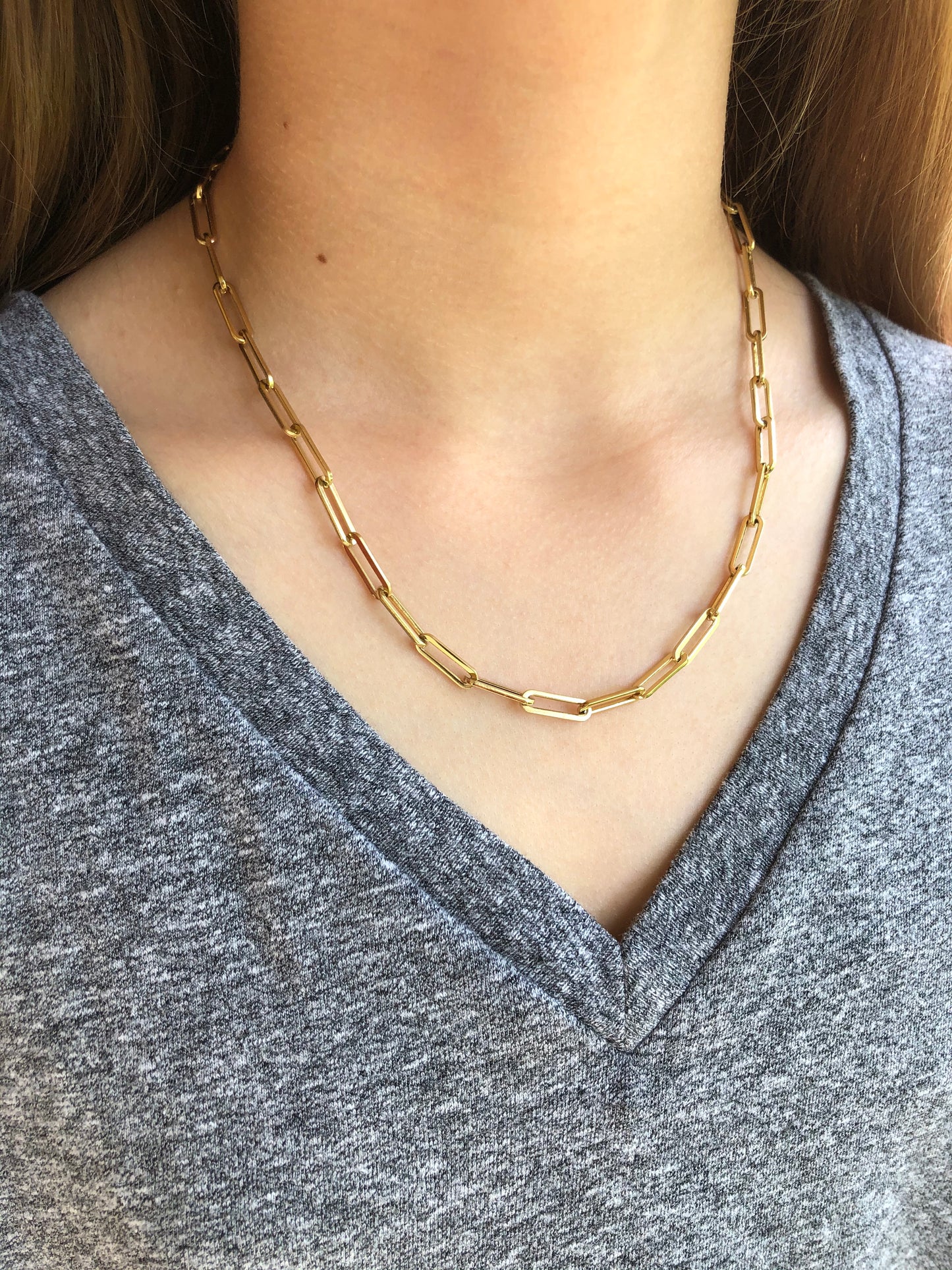 Paperclip Link Necklace