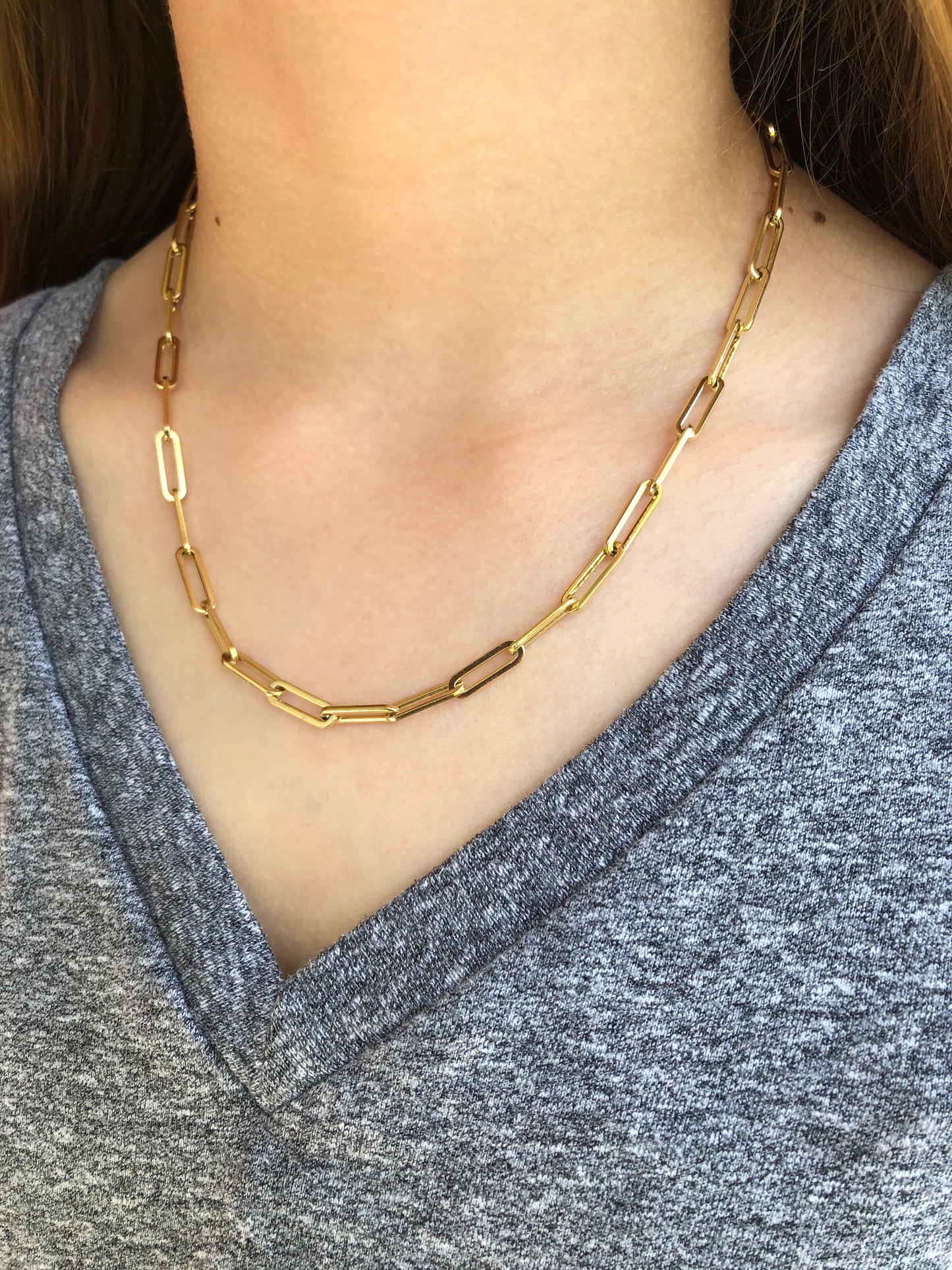 Paperclip Link Necklace