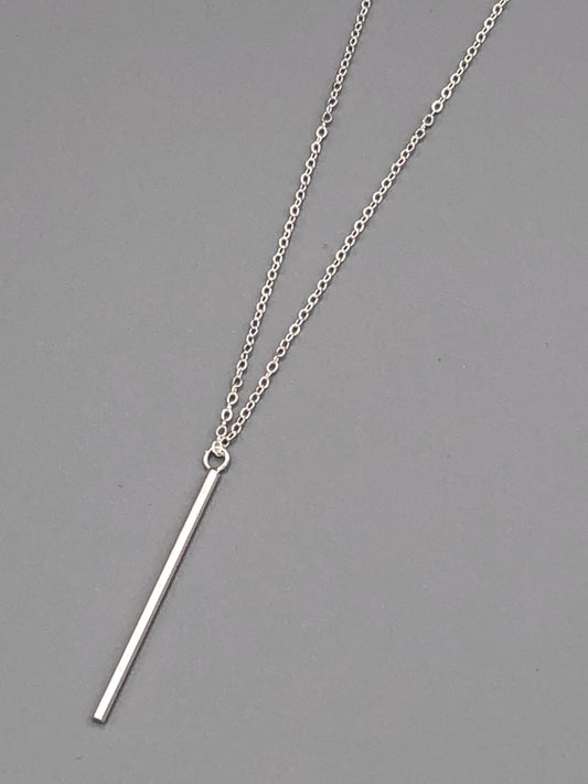 Sterling Silver Bar Necklace