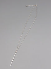 Load image into Gallery viewer, Sterling Silver Bar Necklace
