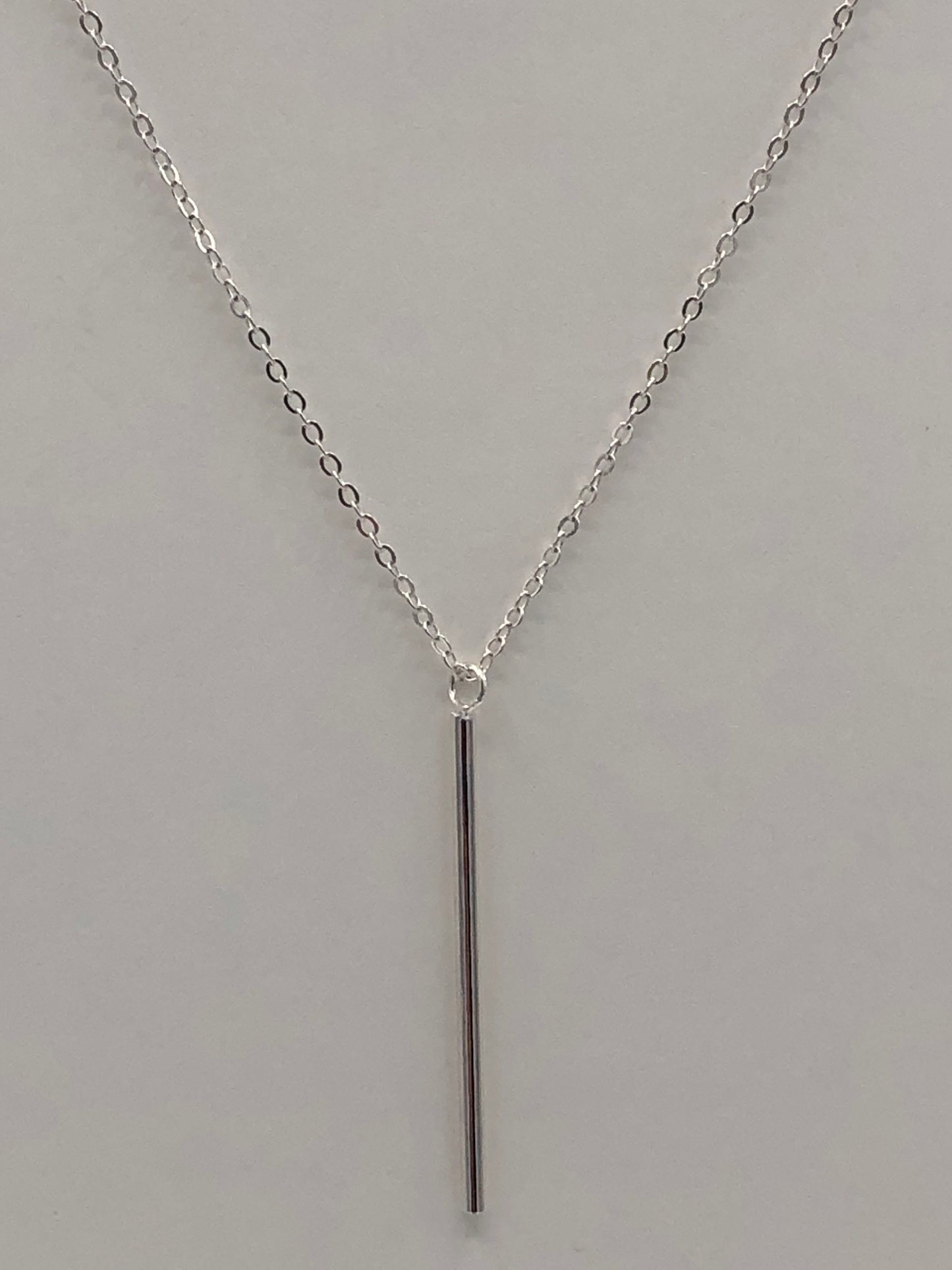 Sterling Silver Bar Necklace