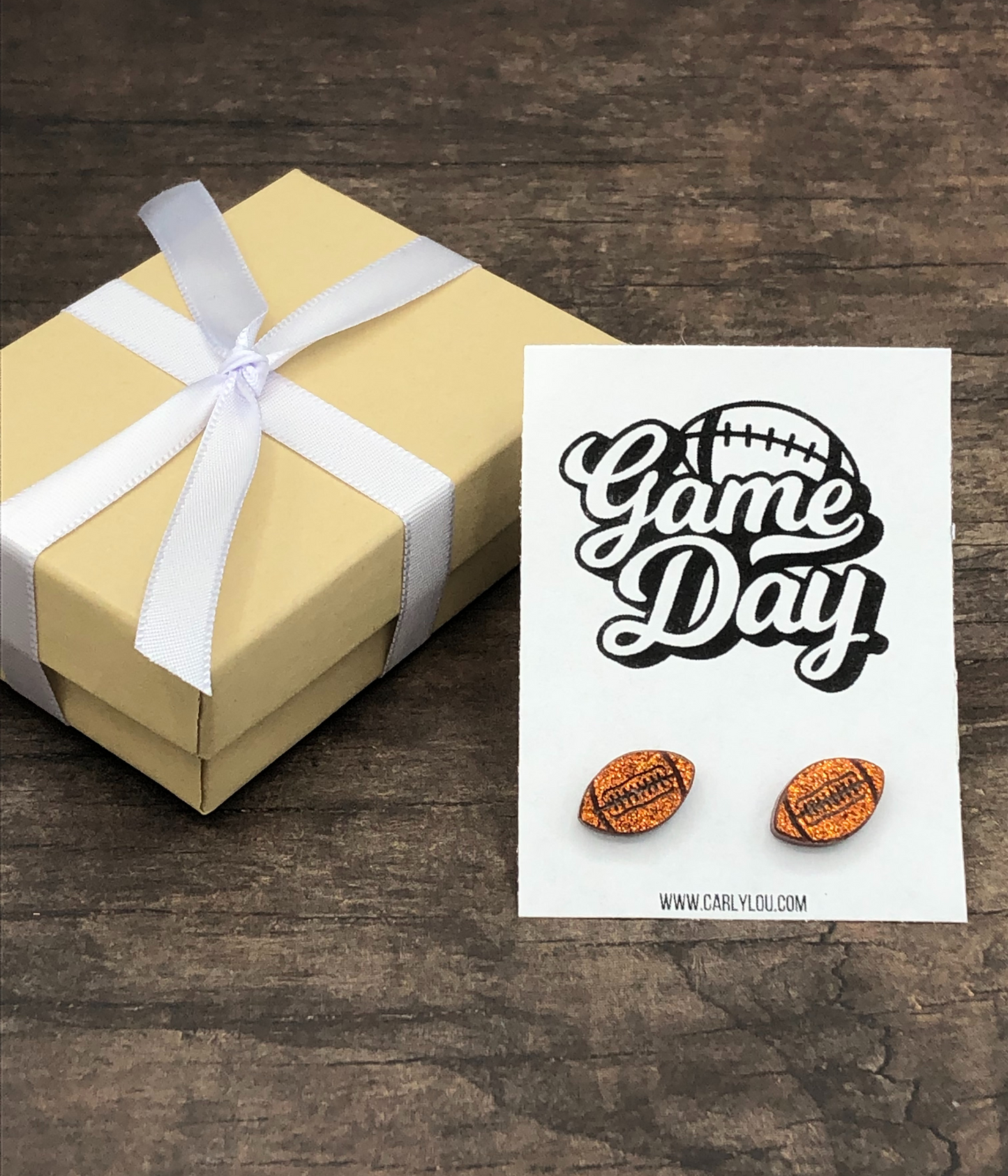 Game Day Football Earrings