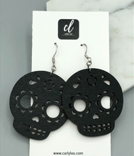 Load image into Gallery viewer, Skeleton earrings on jewelry card
